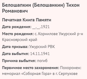 beloshapkin t r