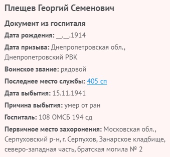 pleschev g s