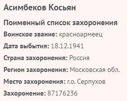 asimbekov k 1